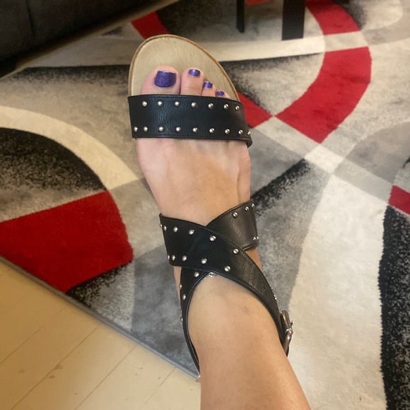 Sandals - black silver dots - Picture 3 of 7